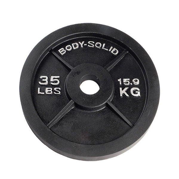 Body Solid 500 Lb Cast Oly Set, Black Bar