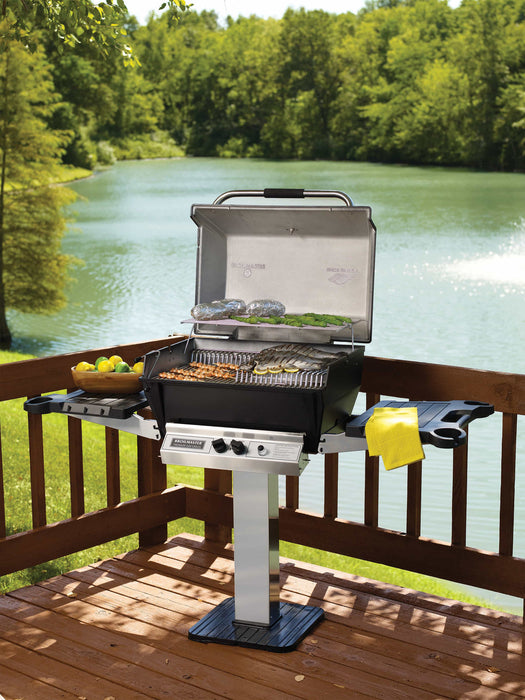 Broilmaster Premium Series 27-Inch Built-In Liquid Propane Grill with 2 Standard Burners in Black