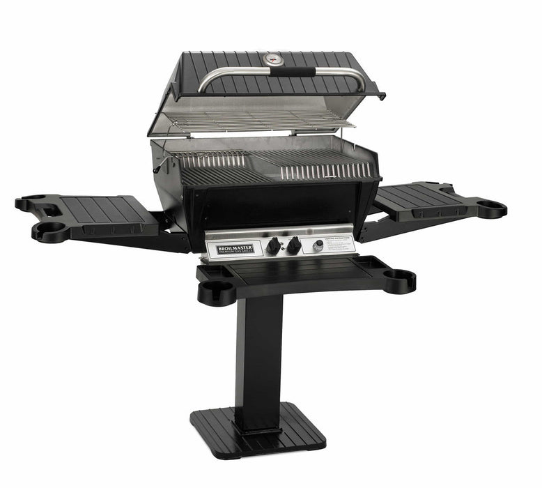 Broilmaster Premium Series 27-Inch Built-In Liquid Propane Grill with 2 Standard Burners in Black