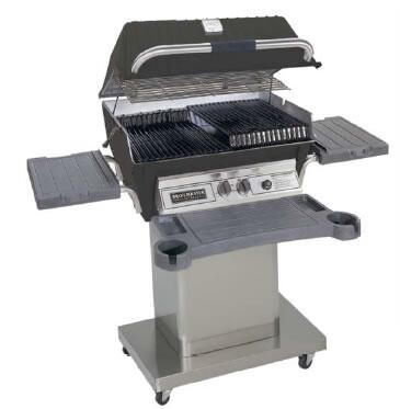 Broilmaster Premium Series 27-Inch Built-In Liquid Propane Grill with 2 Standard Burners in Black