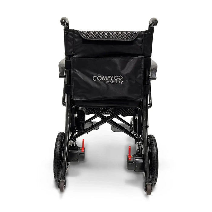 ComfyGO Phoenix Carbon Fiber Remote Controlled Folding Power Wheelchair Upgraded Textiles (Remote Control Included)
