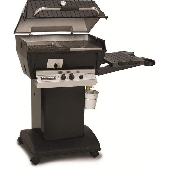 Broilmaster Qrave Series 27-Inch Freestanding Liquid Propane Grill with 1 Standard Burners in Black