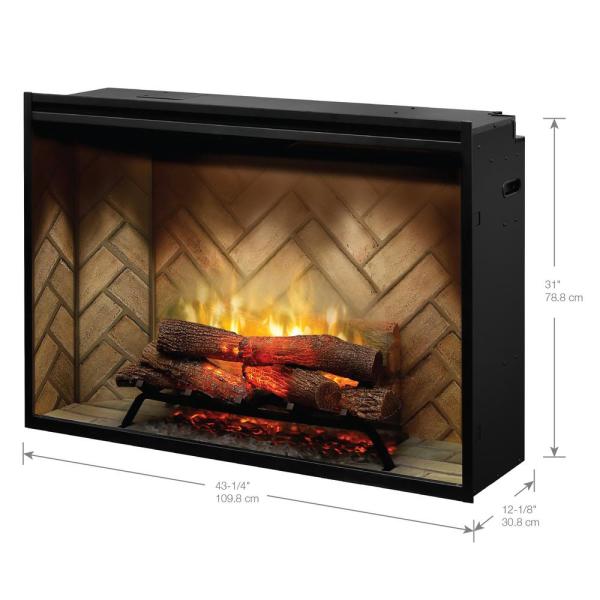 Dimplex Revillusion 42-Inch Built-In Electric Fireplace Insert