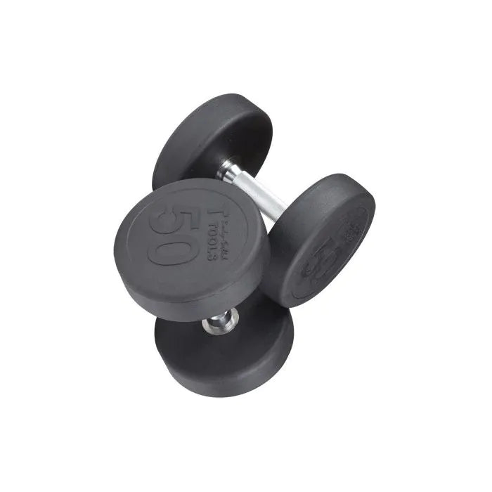 BODY SOLID Rubber Round Dumbell 55-75lb pairs