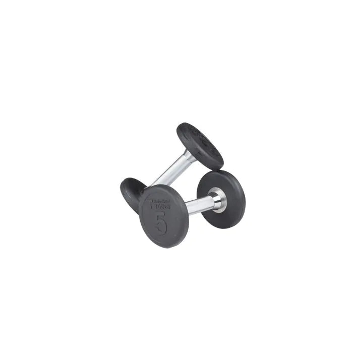 BODY SOLID Rubber Round Dumbell 55-75lb pairs