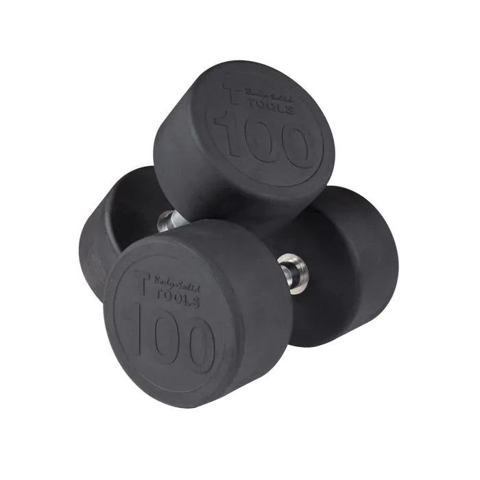 BODY SOLID Rubber Round Dumbell 55-75lb pairs