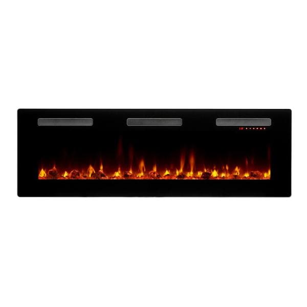 Dimplex Sierra 60-Inch Wall/Built-in Linear Electric Fireplace in Black