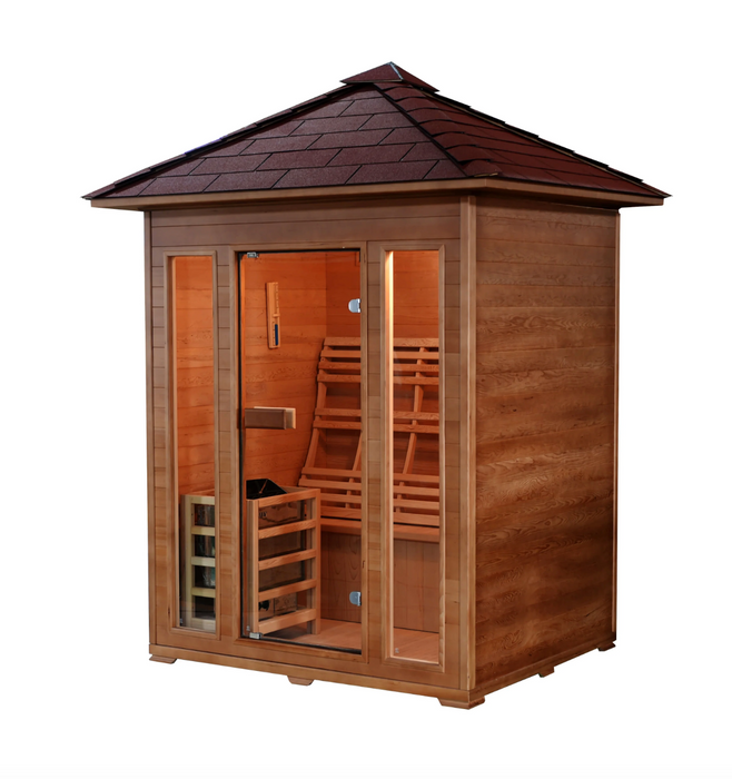 Waverly 3-person outdoor traditional sauna