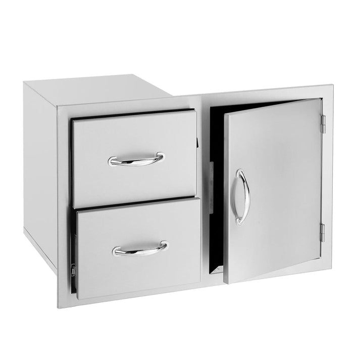 TrueFlame 36" 2-Drawer & Access Door Combo TF-DC2-36