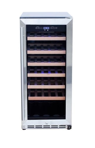 TrueFlame 15" Outdoor Rated Dual Zone Wine Cooler TF-RFR-15WD