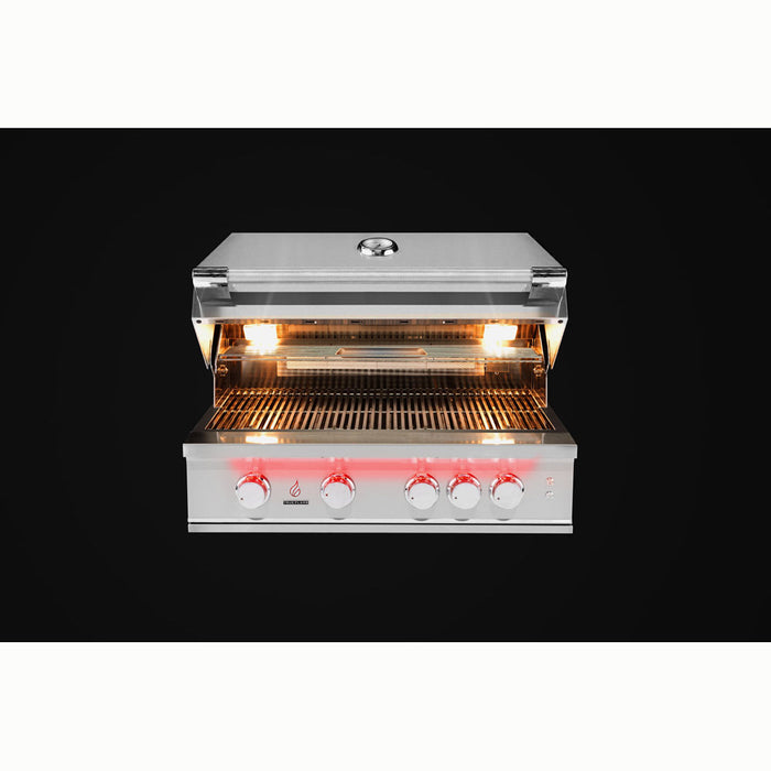 TrueFlame 32" 4 Burner Built-In Gas Grill TF32