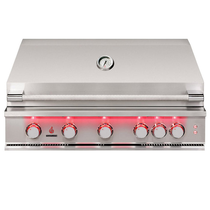 TrueFlame 40" 5 Burner Built-In Gas Grill TF40