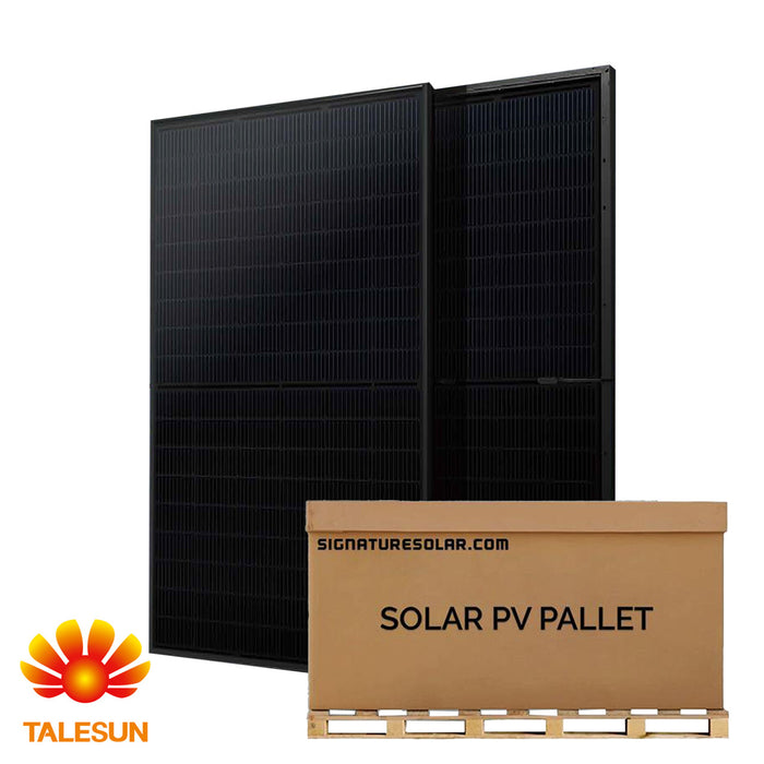 Talesun 400W Bifacial Solar Panel (Black) Up to 500W of Bifacial Gain TP7G54M(H) Full Pallet (36)