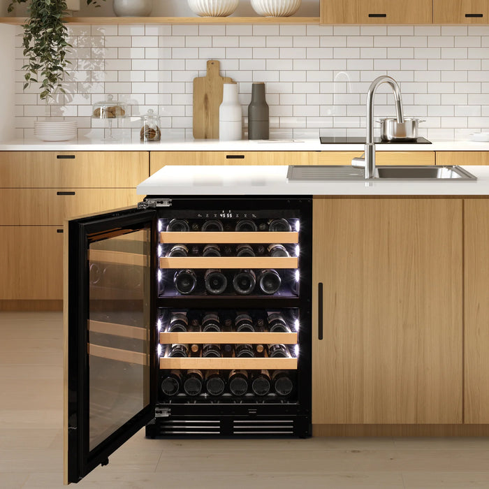 24" Wide Dual Zone Panel Ready Wine Refrigerator