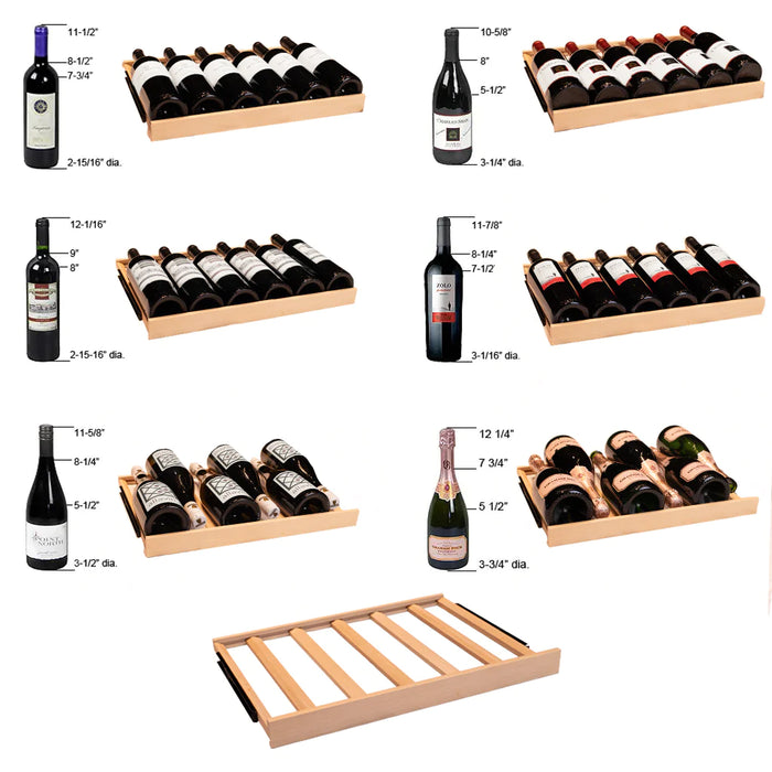 107 Bottle Single Zone Panel Ready Wine Refrigerator