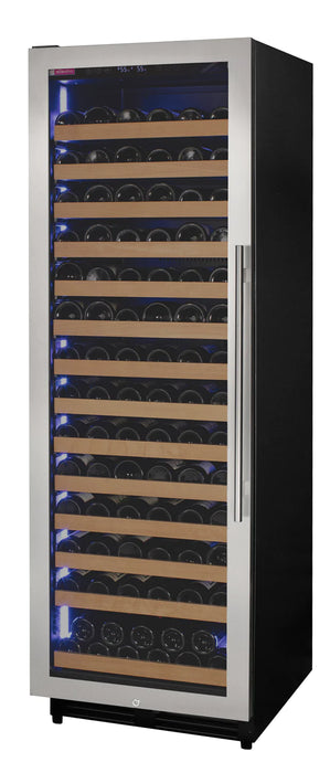 Reserva Series 163 Bottle 71" Tall Single Zone Left Hinge Stainless Steel Wine Refrigerator