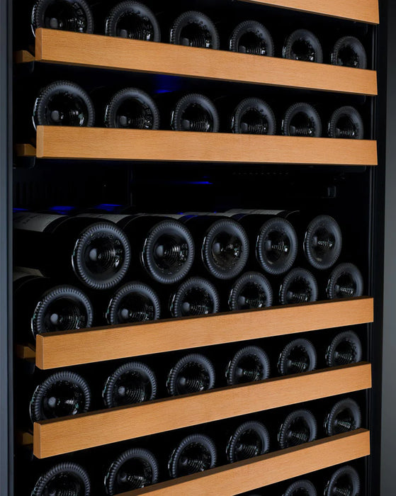 24" Wide FlexCount II Tru-Vino 177 Bottle Single Zone Black Left Hinge Wine Refrigerator