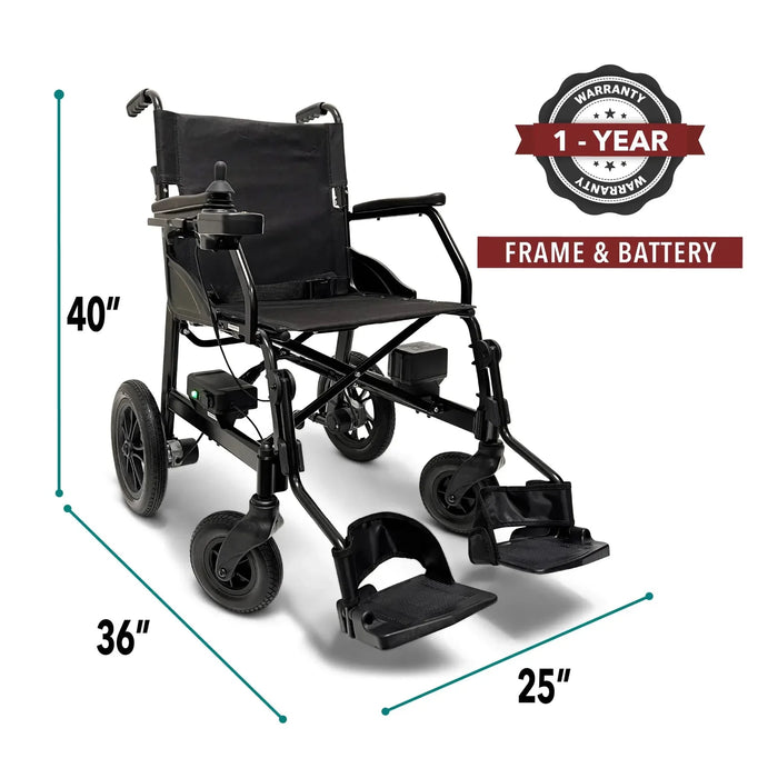 ComfyGO X-Lite Ultra Lightweight Foldable Electric Wheelchair Up To 5 Miles