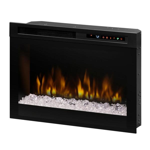 Dimplex Multi-Fire XHD 26-InchElectric Fireplace Firebox with Acrylic Ember Bed in Black