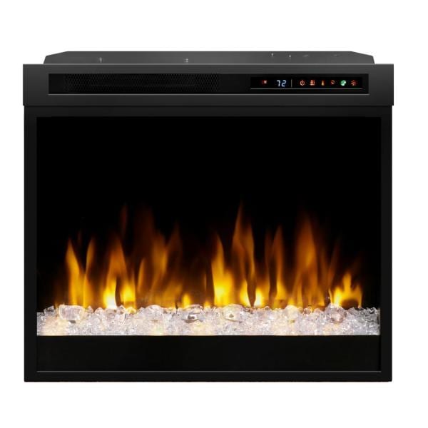 Dimplex Multi-Fire XHD 28-Inch Built-in Electric Fireplace Firebox with Acrylic Ember Bed in Black