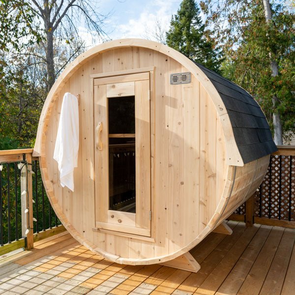 Canadian Timber Harmony 2-4 Person Barrel Sauna - CTC22W