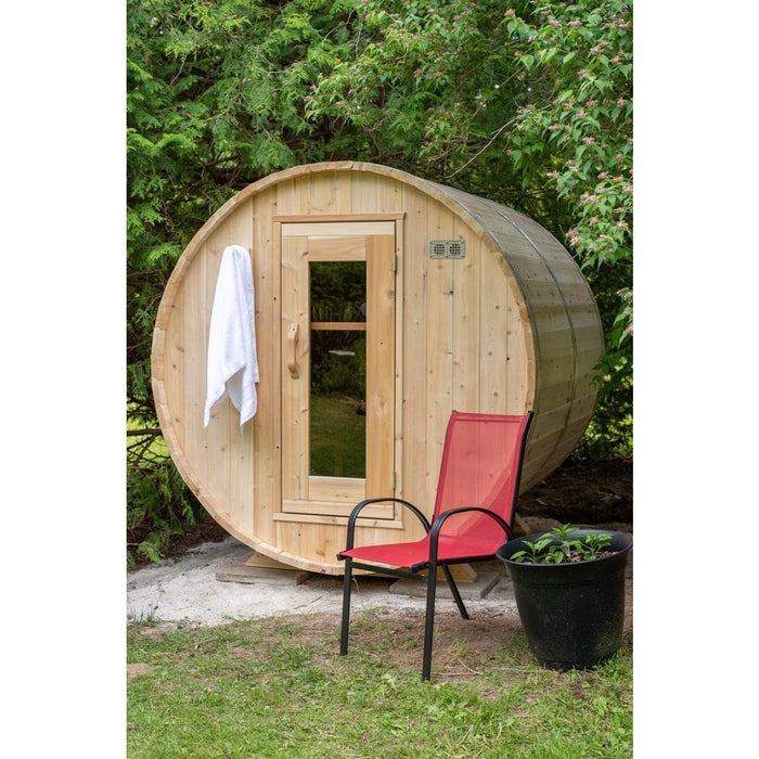 Canadian Timber Harmony 2-4 Person Barrel Sauna - CTC22W