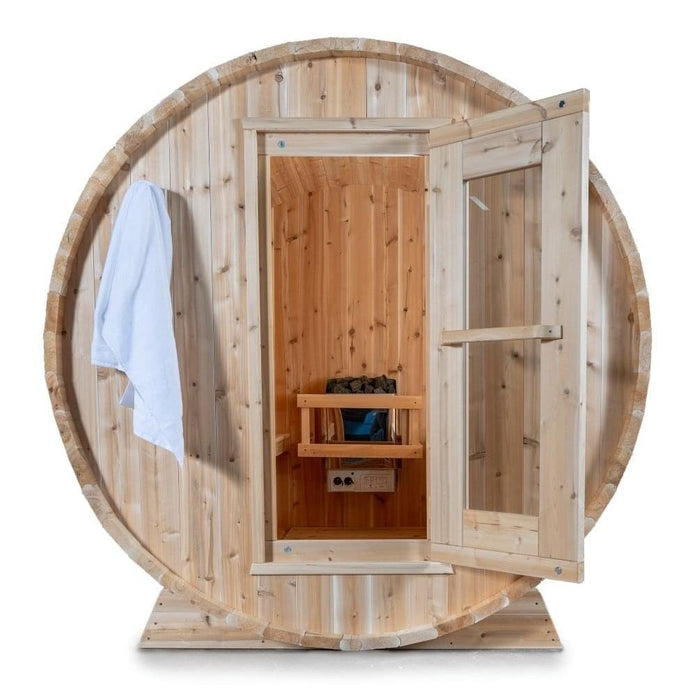 Canadian Timber Harmony 2-4 Person Barrel Sauna - CTC22W