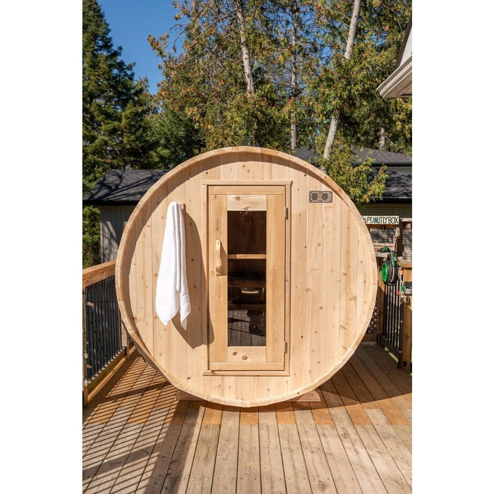 Canadian Timber Harmony 2-4 Person Barrel Sauna - CTC22W