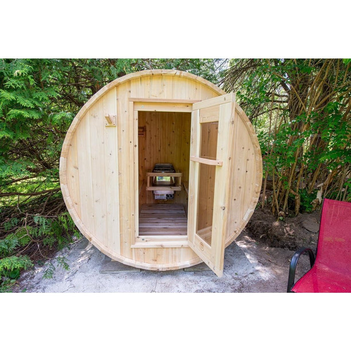 Canadian Timber Harmony 2-4 Person Barrel Sauna - CTC22W