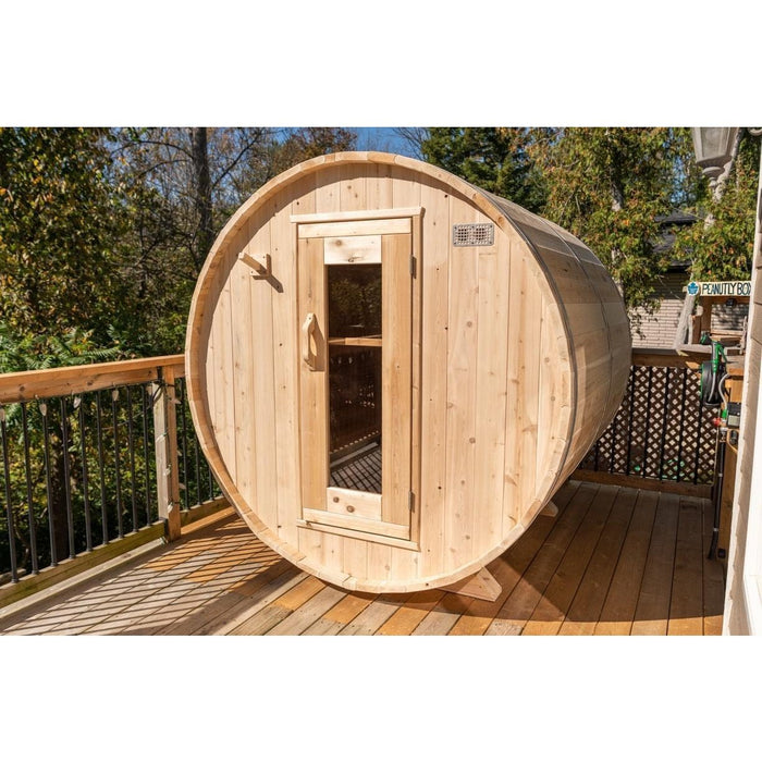 Canadian Timber Harmony 2-4 Person Barrel Sauna - CTC22W