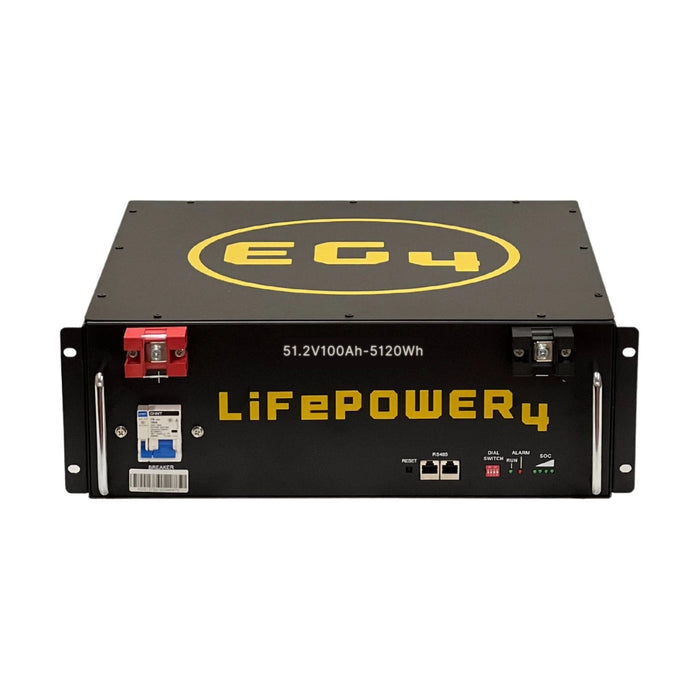 EG4 LifePower4 Lithium Battery 48V 100AH Server Rack Battery UL1973, UL9540A