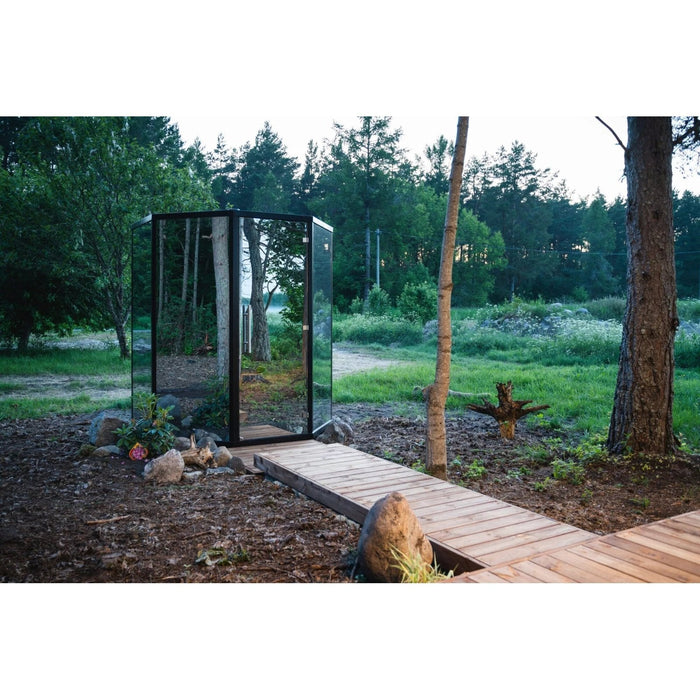 Haljas Hele Glass Single Luxury 7-Person Outdoor Sauna House
