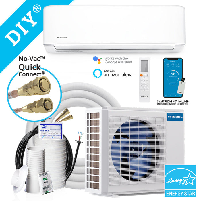 MRCOOL DIY 4th Gen 36K BTU, 3 Ton, 18 SEER, Ductless Mini-Split Heat Pump Complete System