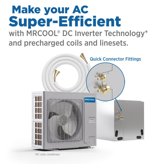 MRCOOL Universal 24K BTU, 2 Ton, 19.5 SEER, R410A A-Coil - 17.5-Inch Cabinet