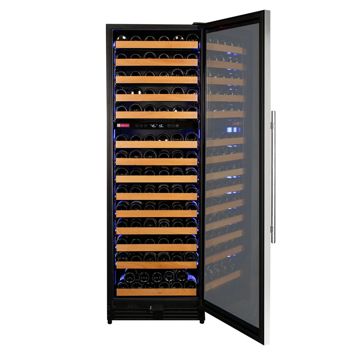 Reserva Series 154 Bottle 71" Tall Dual Zone Right Hinge Stainless Steel Wine Refrigerator