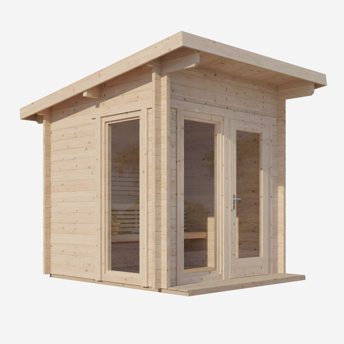 SaunaLife Model G4 Outdoor Home Sauna Kit, Garden-Series Outdoor Home Sauna Kit - Up to 6 Persons