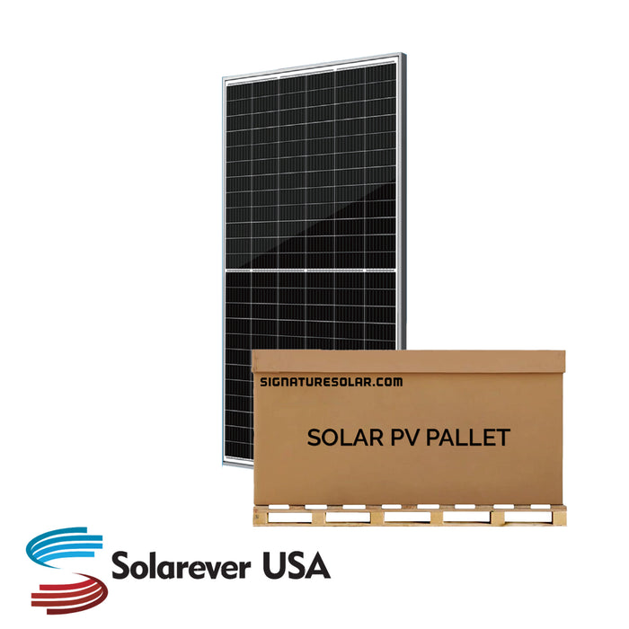 Solarever 14.11kW Pallet 455W Split-Cell Mono PERC Solar Panel (Silver) Full Pallet ( 31 ) 14.11kW Total