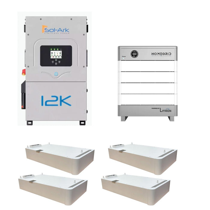 Sol-Ark 12K With HomeGrid Stack'd Series LFP Bundle