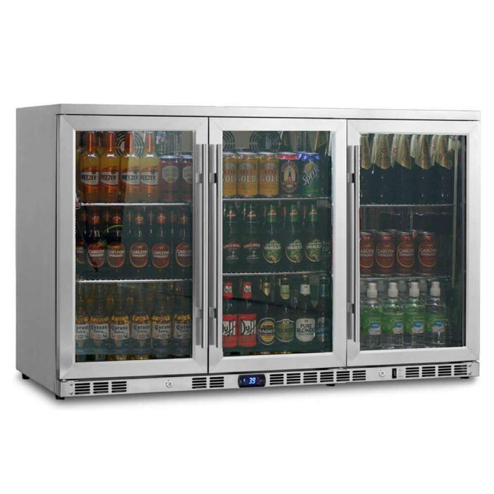Kings Bottle 53 Inch Heating Glass 3 Door Large Beverage Refrigerator